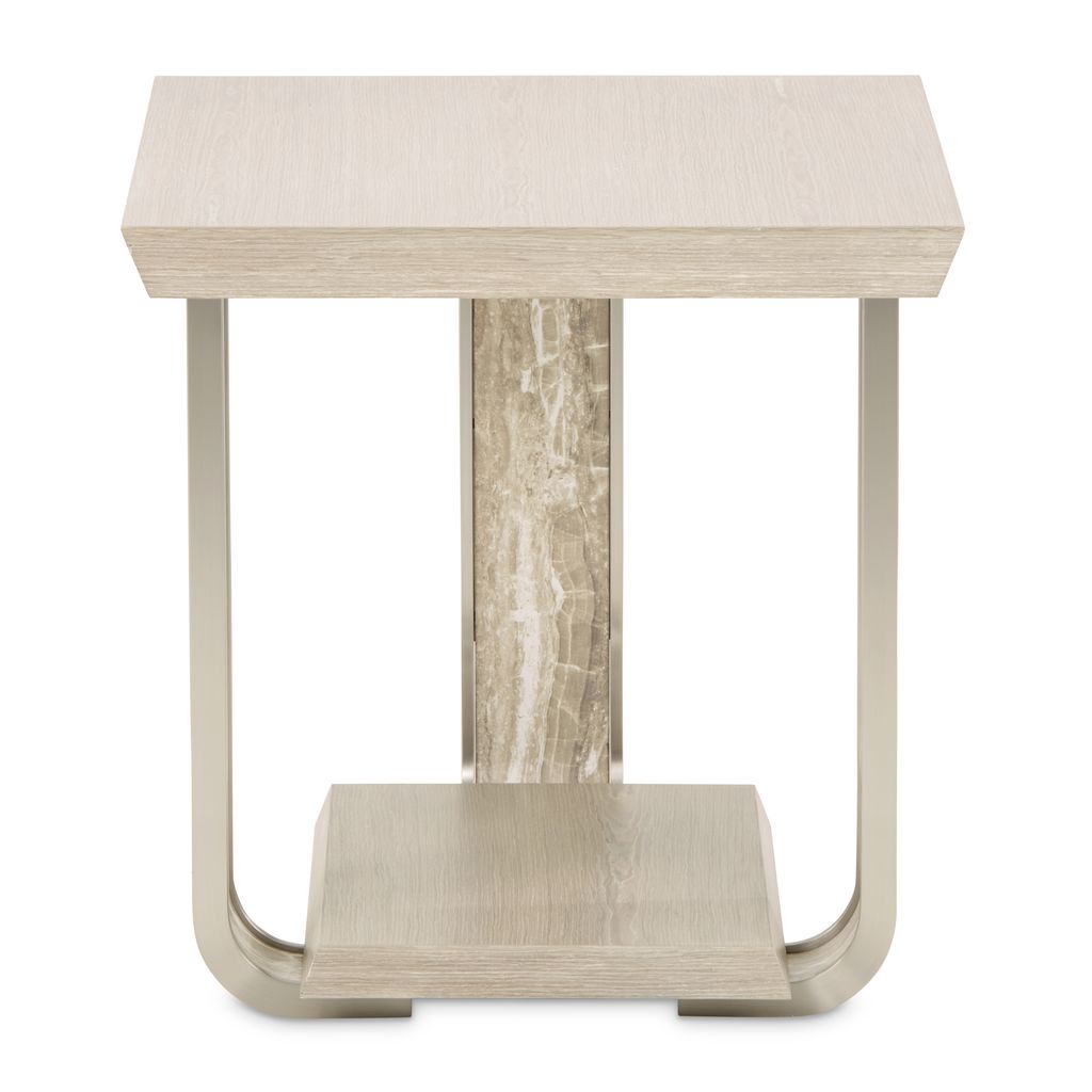 Michael Amini Lotus Bay End Table - Sand