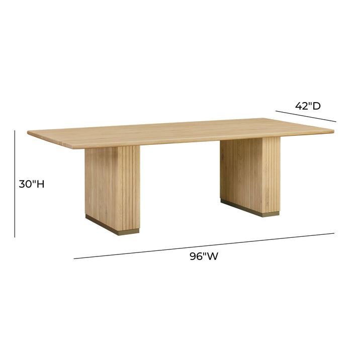 TOV Furniture Chelsea Oak Rectangular Dining Table