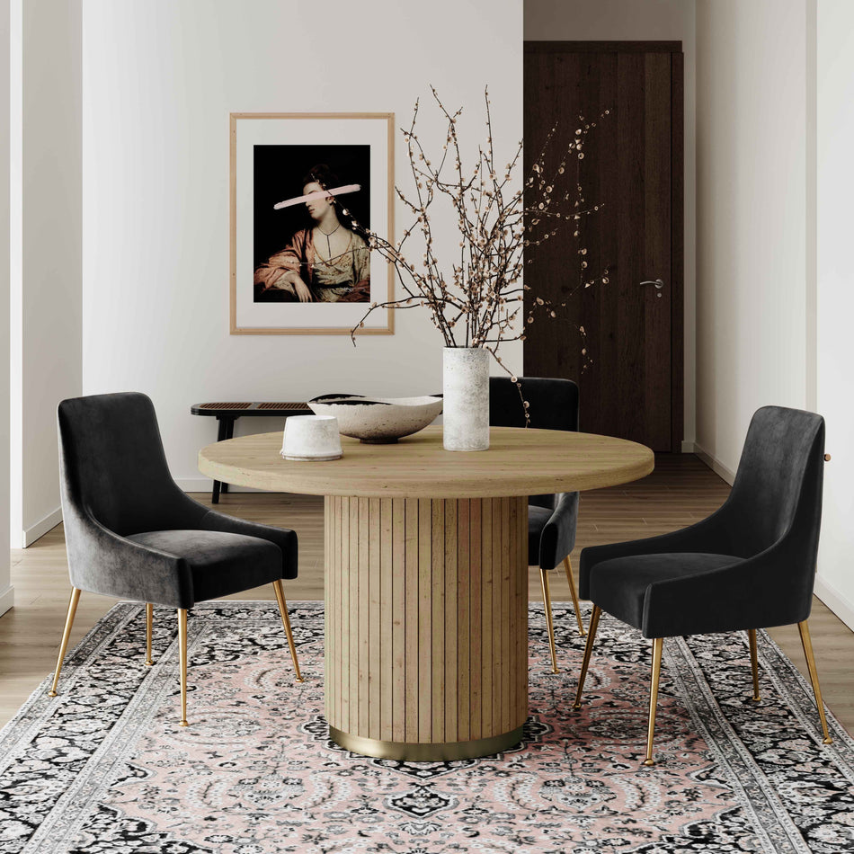 TOV Furniture Chelsea Oak Round Dining Table