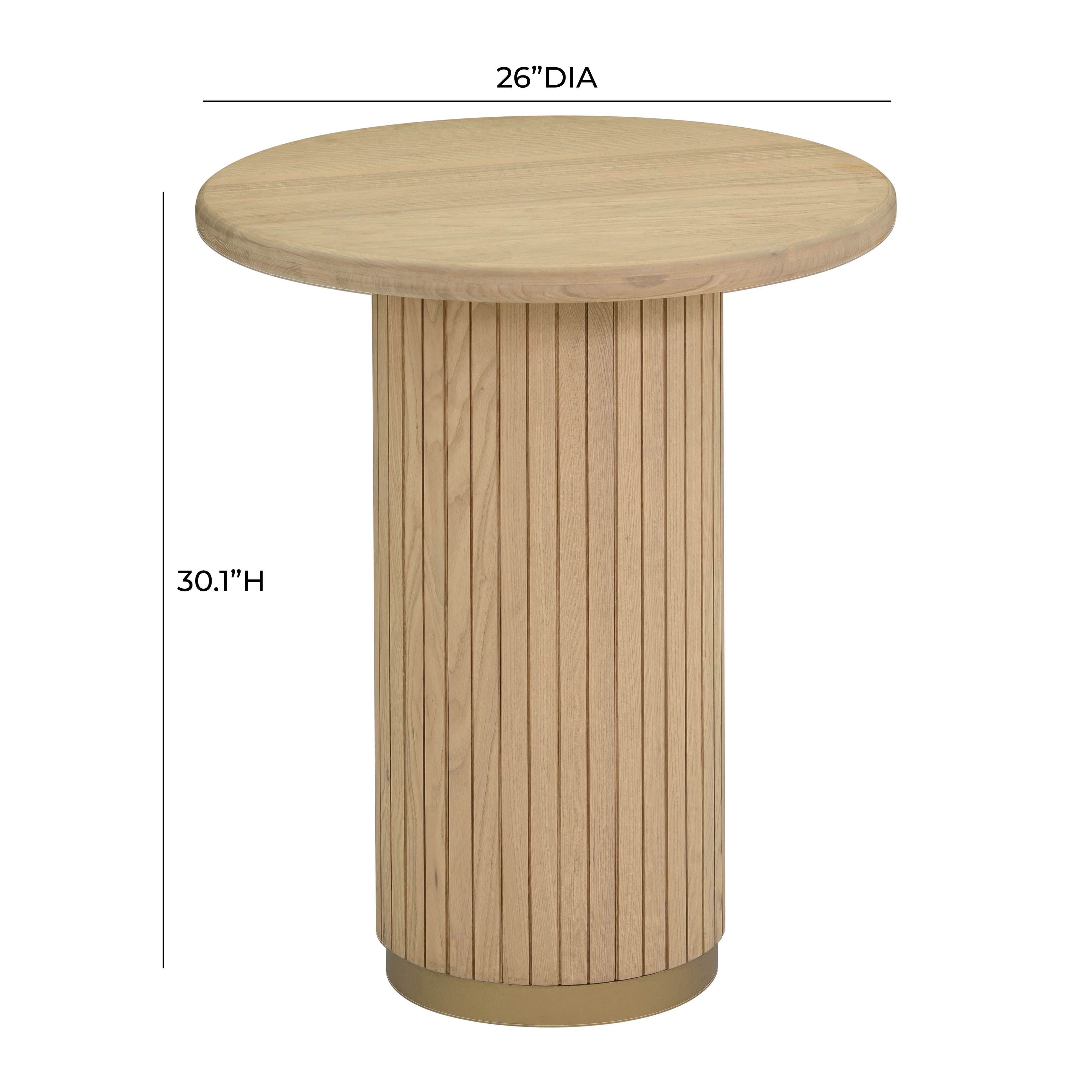 TOV Furniture Chelsea Oak Ash Wood Entry Table