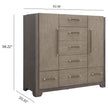 Pulaski Furniture Anderson Park Moose Trail And Frontier Brown 5 Drawer Master Chest