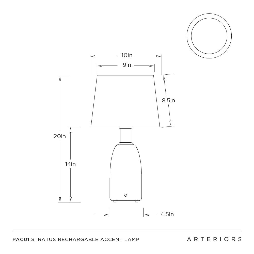 Arteriors Stratus Rechargeable Accent Lamp
