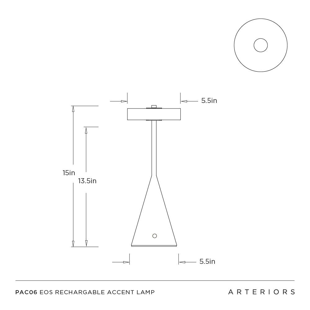 Arteriors Eos Rechargeable Accent Lamp