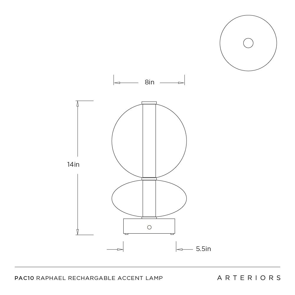 Arteriors Raphael Rechargeable Accent Lamp
