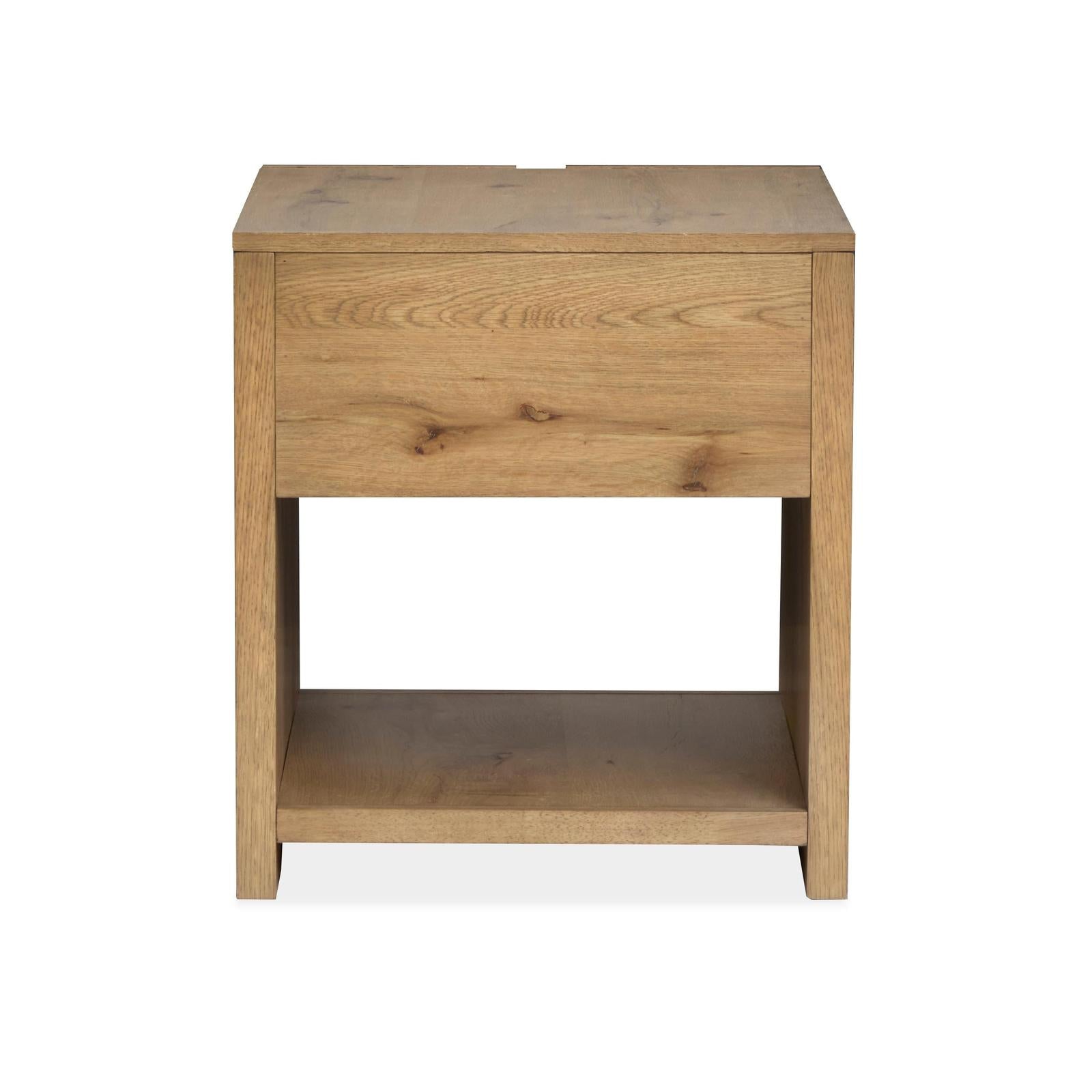 Magnussen Home Ripley Rustic Caramel And Dark Bronze Rectangular End Table