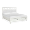 Magnussen Home Springhouse Whisper White Upholstered Panel Bed