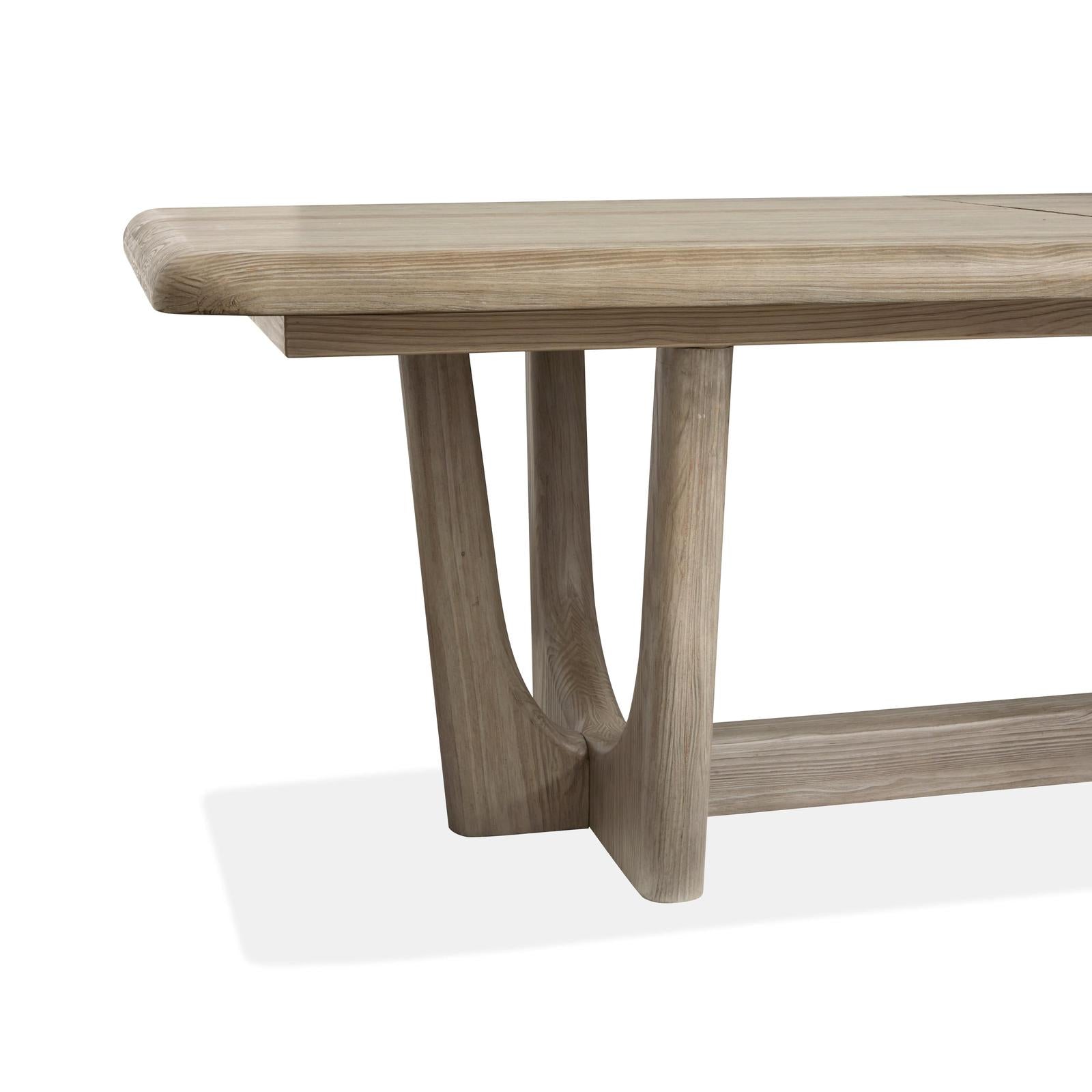 Magnussen Home Braelyn Dorian Grey Extendable Trestle Dining Table