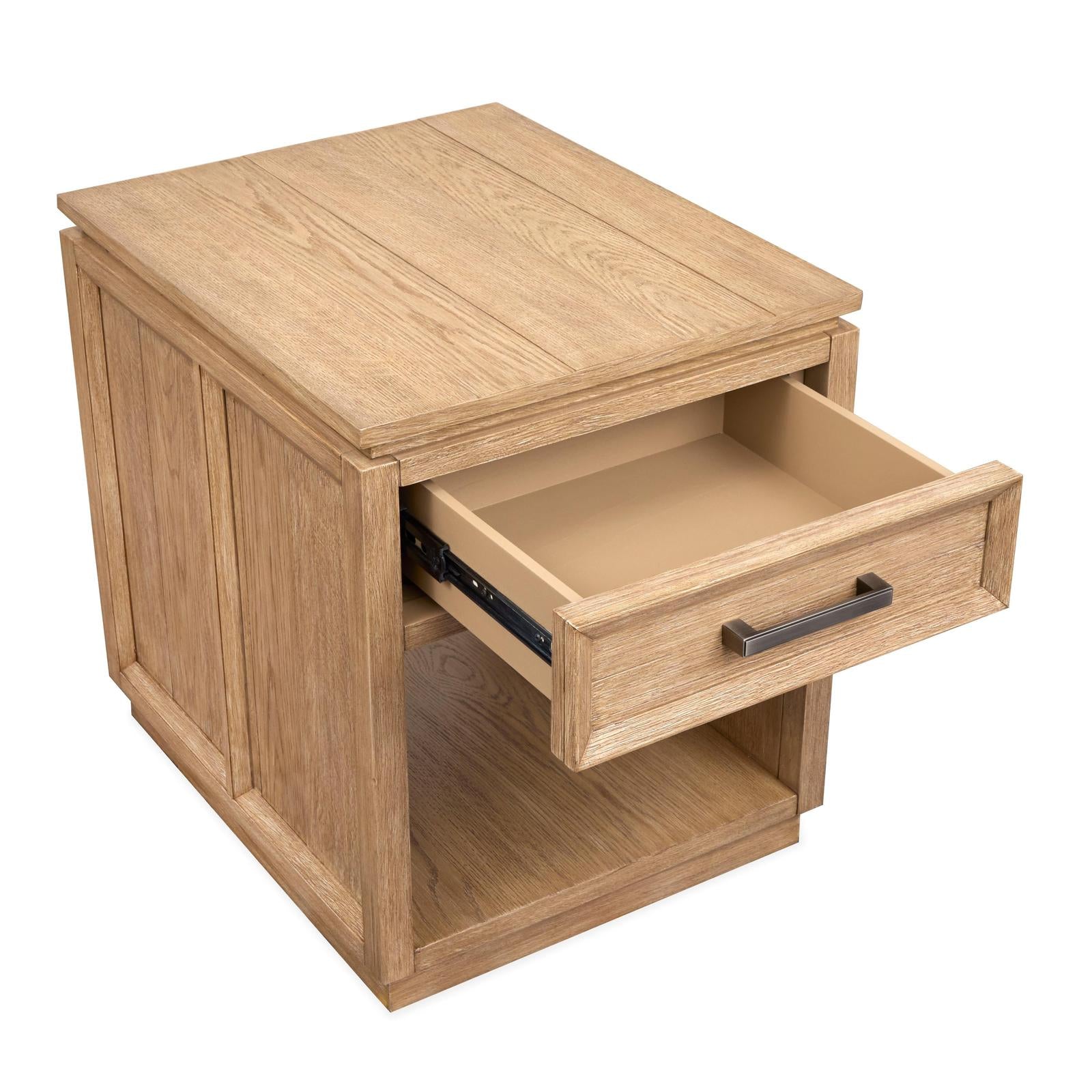 Magnussen Home Burnham Sable Dusk Rectangular End Table