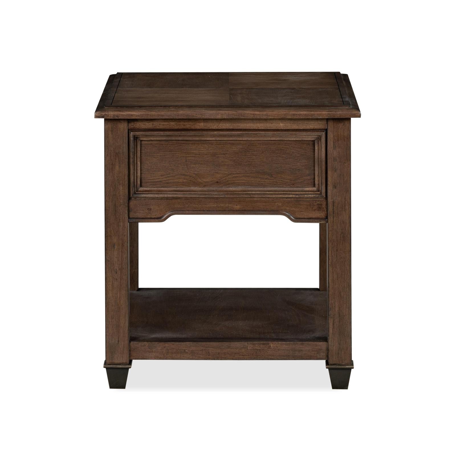 Magnussen Home Cormac Brown Rectangular End Table