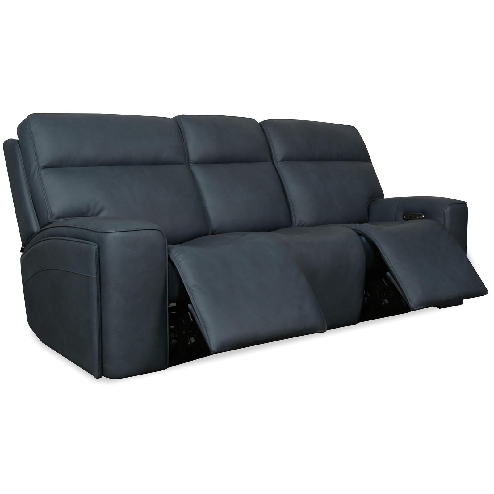 Hooker Furniture Riverton Power Sofa with Power Headrest and Lumbar
