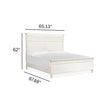 Salt Life Home Echo Isles Sea Pearl and Driftwood Queen Classic Panel Bed