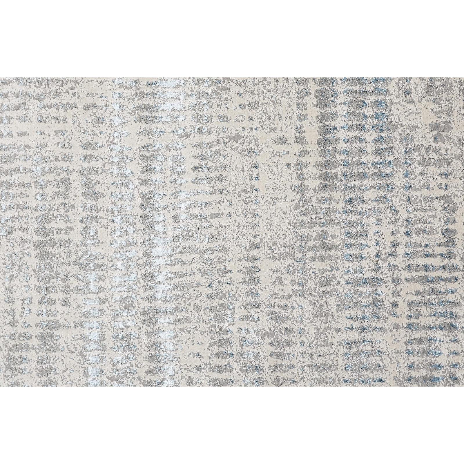 Feizy Azure 3402F Modern Abstract Rug in Blue/Gray/Ivory