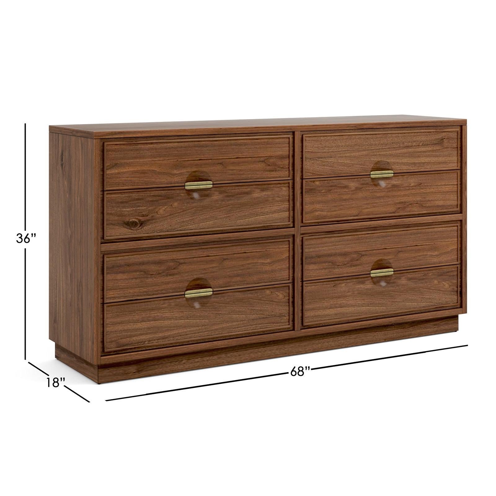 Magnussen Home Selena Brown Double Drawer Dresser