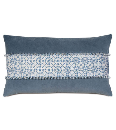 Eastern Accents Penelope Geometric Denim Decorative Pillow