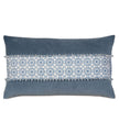 Eastern Accents Penelope Geometric Denim Decorative Pillow