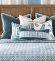 Eastern Accents Penelope Geometric Denim Decorative Pillow