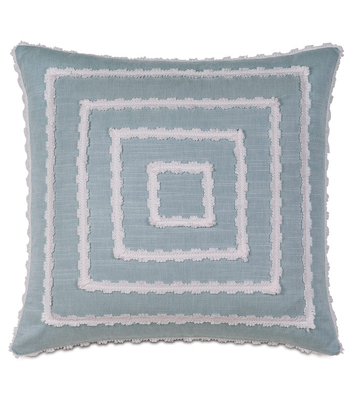 Eastern Accents Penelope Mitered Trim Decorative Pillow