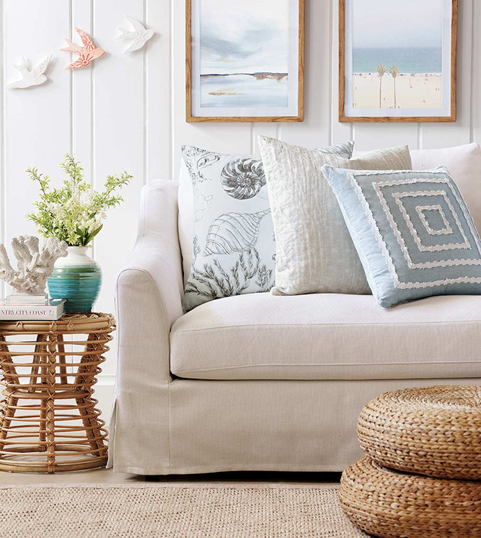 Eastern Accents Penelope Mitered Trim Decorative Pillow