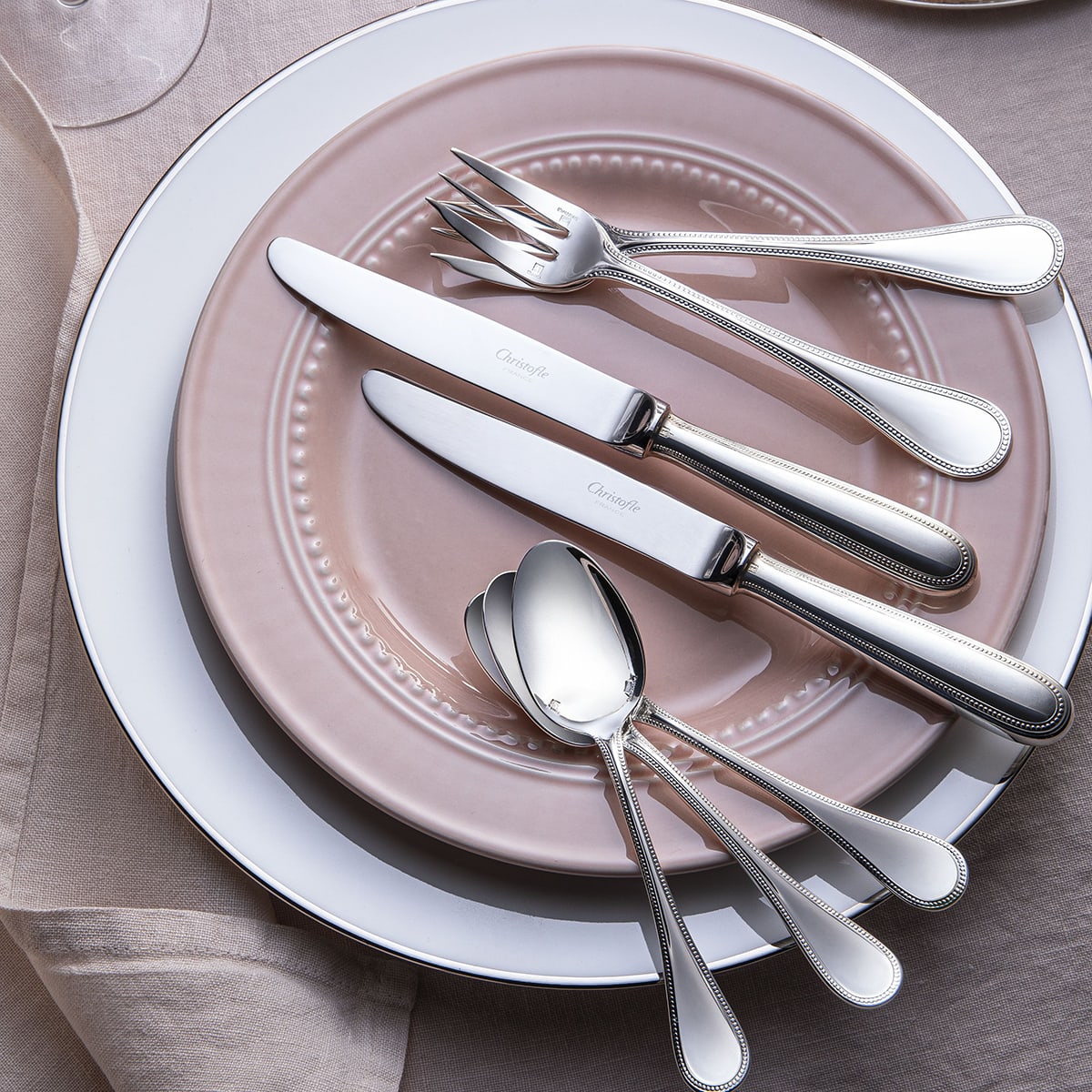 Christofle Perles Silver Plated Gravy Ladle