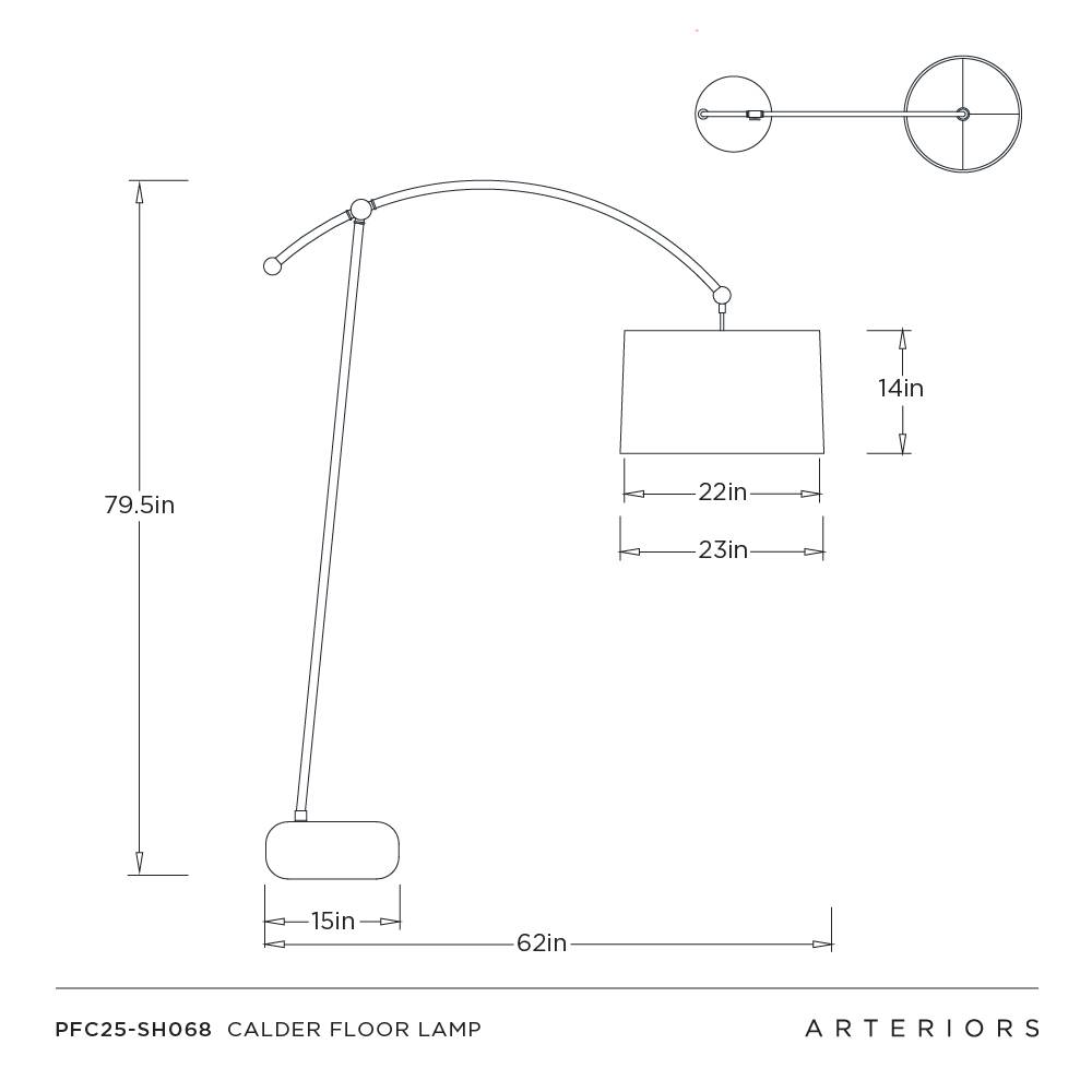 Arteriors Calder Floor Lamp