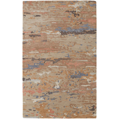 Feizy Everley 8644F Modern Abstract in Tan/Blue