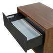 Michael Amini Kayner 2-Drawer Nightstand - Charcoal