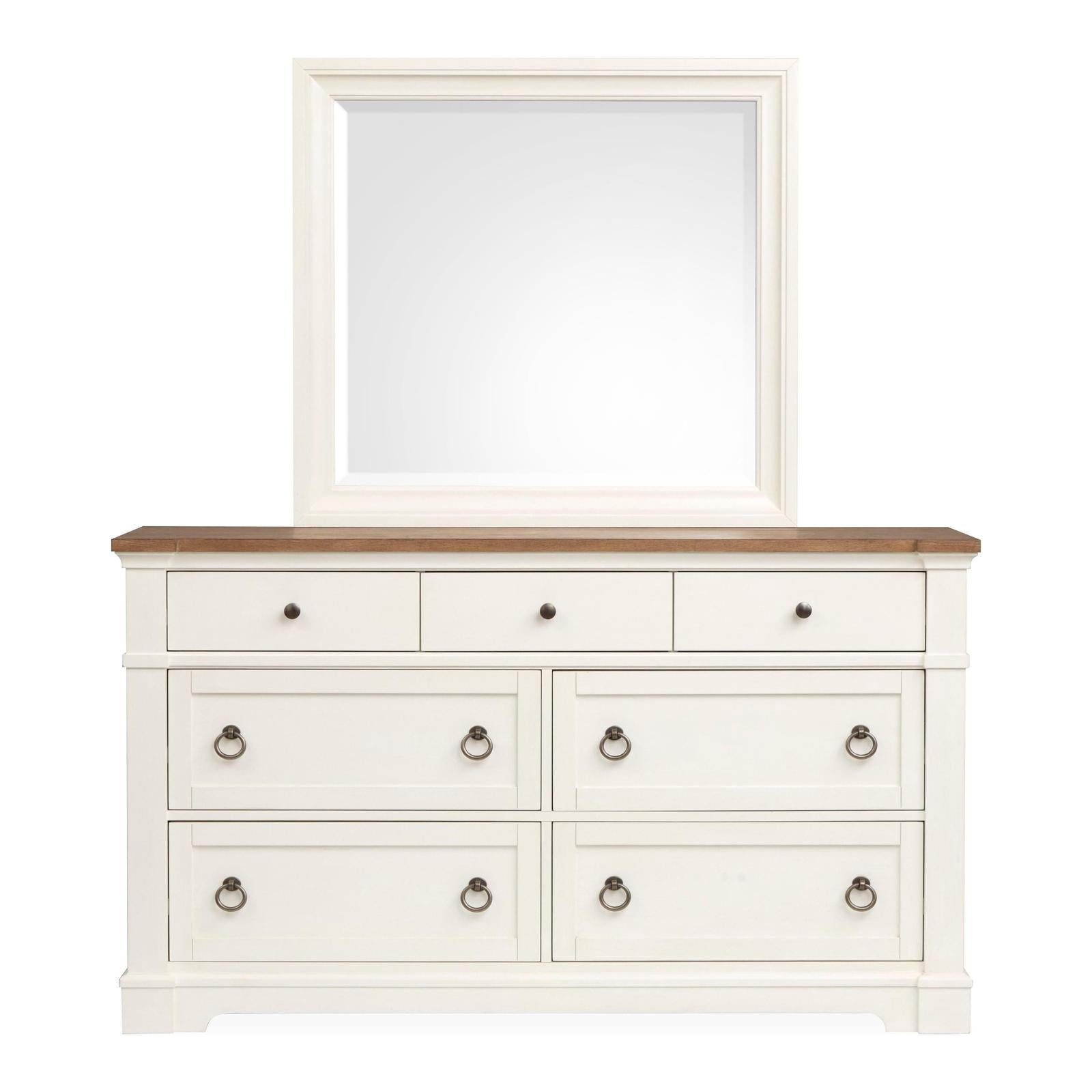 Magnussen Home Kingston Whisper White & Cerused Nutmeg Drawer Dresser