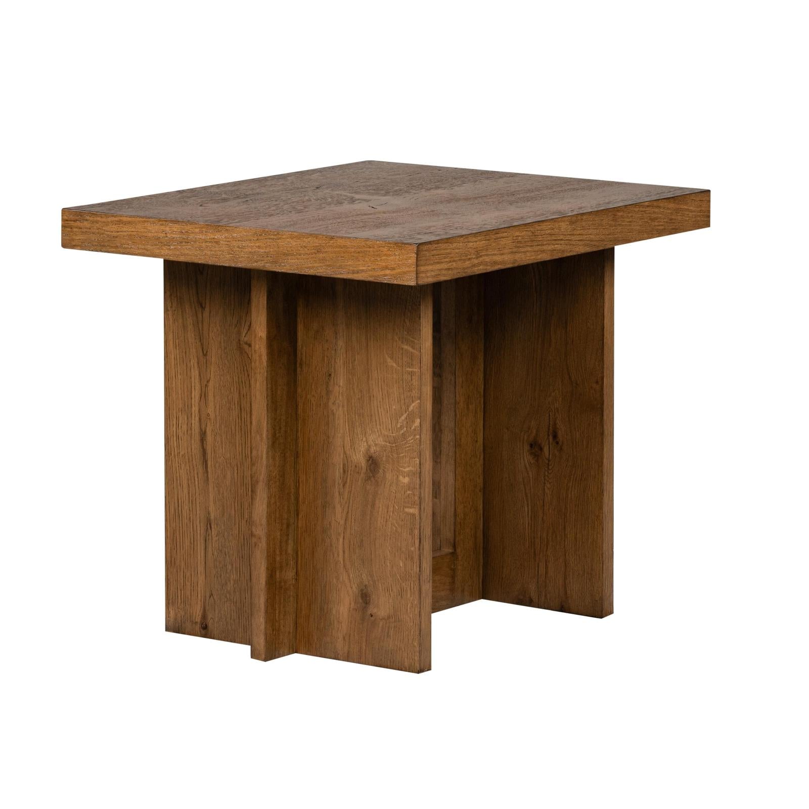 Magnussen Home Marcel Brown Rectangular End Table