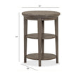 Magnussen Home Paxton Place Dovetail Grey Round Accent End Table