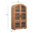 Magnussen Home Woodward Dark Clove Display Cabinet