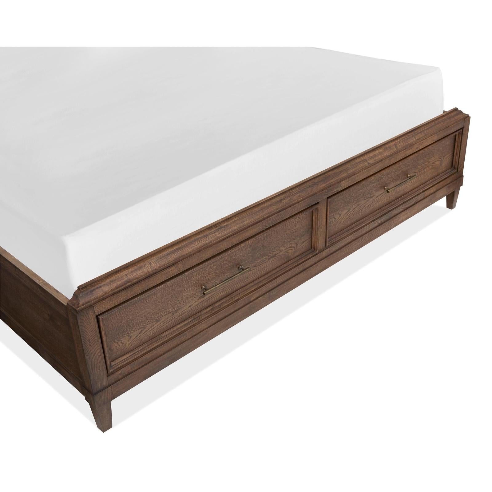 Magnussen Home Groveland Park Antique Coffee Panel Storage Bed