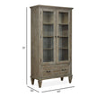 Magnussen Home Lancaster Dovetail Grey Door Bookcase