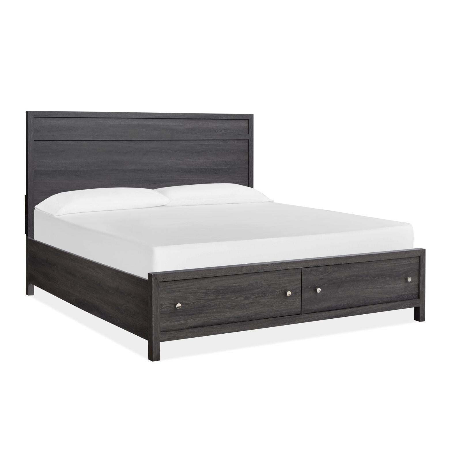 Magnussen Home Merrifield Raisin Black Panel Bed