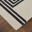 Feizy Maguire 8900F Transitional Abstract Rug in Gray/Ivory/Black