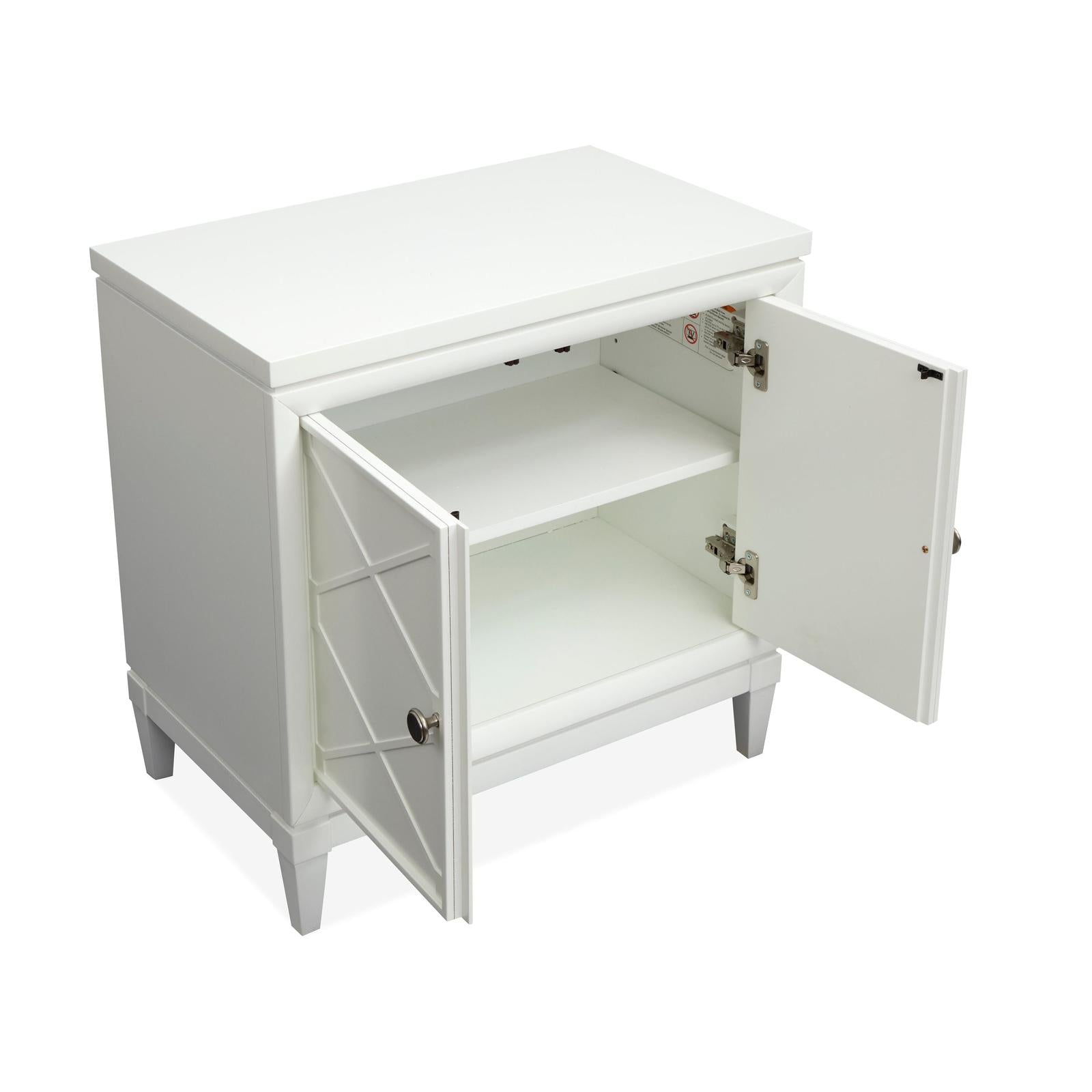 Magnussen Home Springhouse Whisper White Door Nightstand