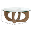 Magnussen Home Lainey Almond Round Cocktail Table