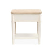 Salt Life Home Echo Isles Sea Pearl and Driftwood Rectangular End Table
