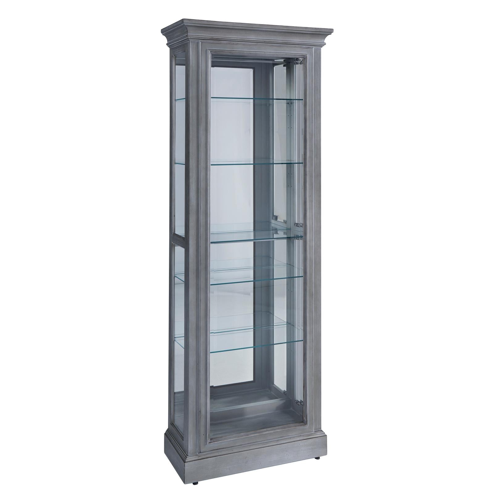 Pulaski Furniture Pulaski Furniture Accents Gray Side Entry Curio Cabinet