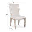 Magnussen Home Lenox Acadia White Upholstered Host Chair Set of 2