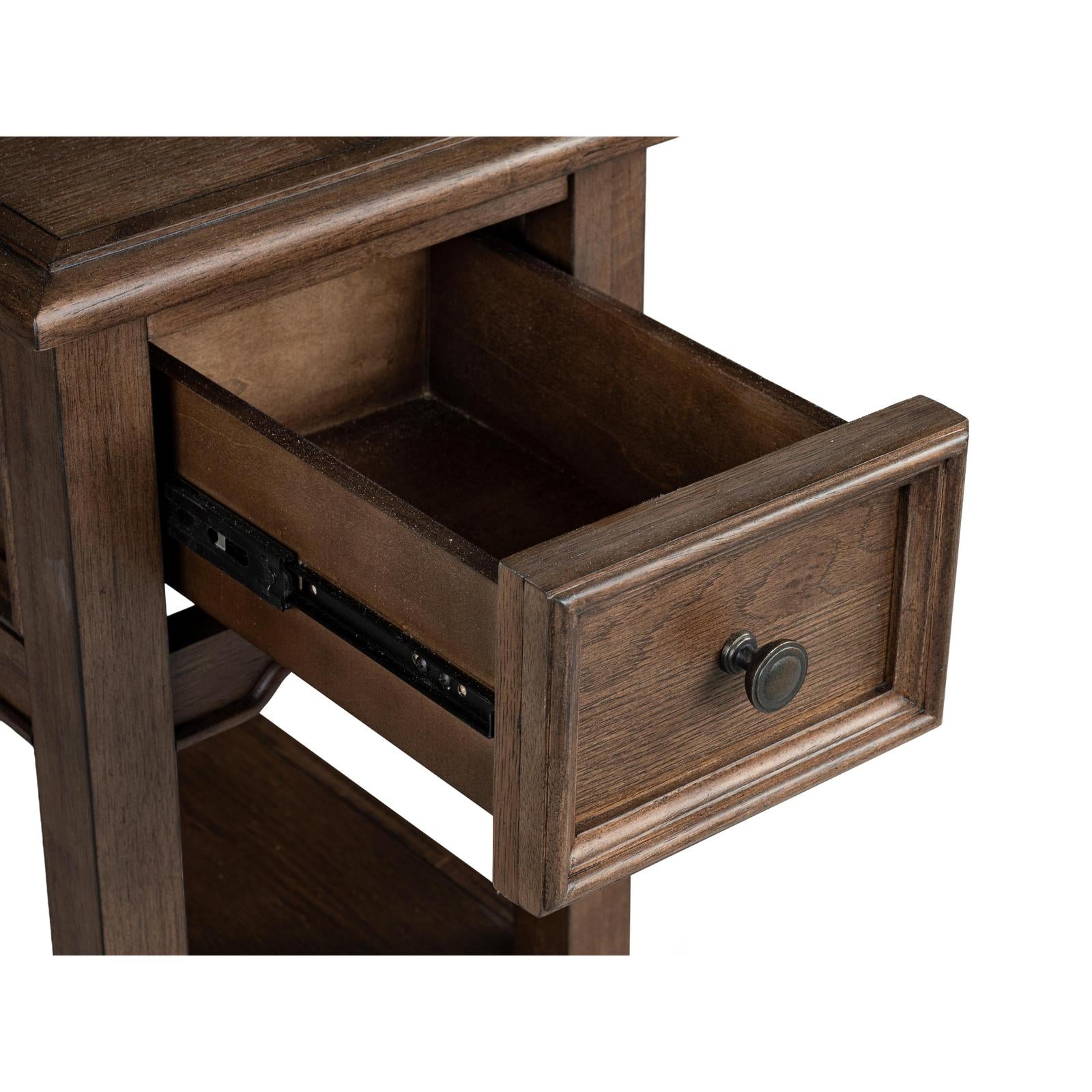 Magnussen Home Cormac Brown Rectangular Accent Table