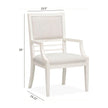Salt Life Home Echo Isles Sea Pearl and Driftwood Upholstered Arm Chair Two Pack