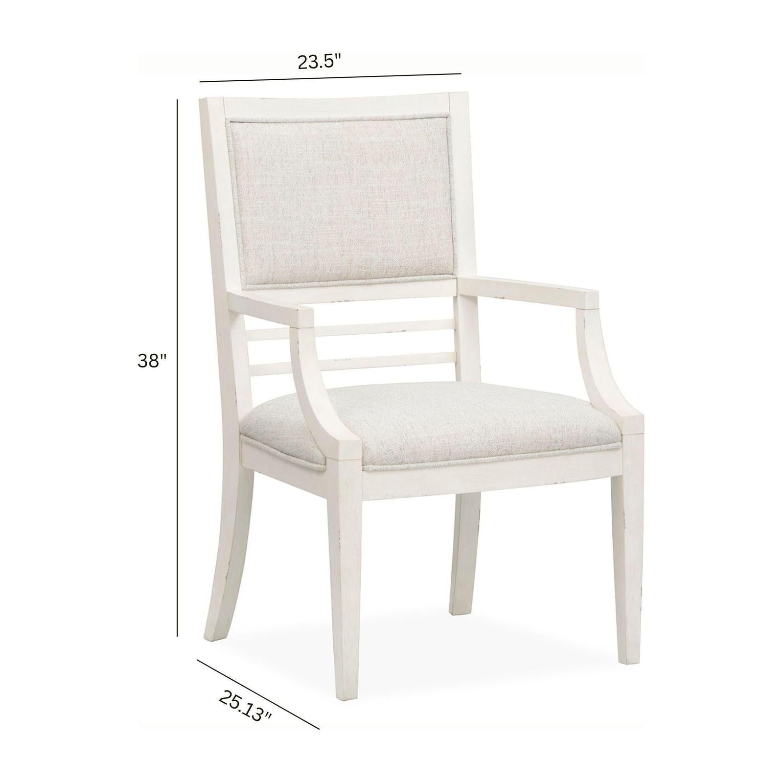 Salt Life Home Echo Isles Sea Pearl and Driftwood Upholstered Arm Chair Two Pack