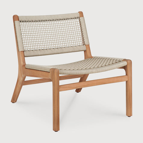 Ethnicraft Jack Woven Outdoor Lounge Chair