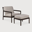 Ethnicraft Jack Mahogany Dark Brown Footstool