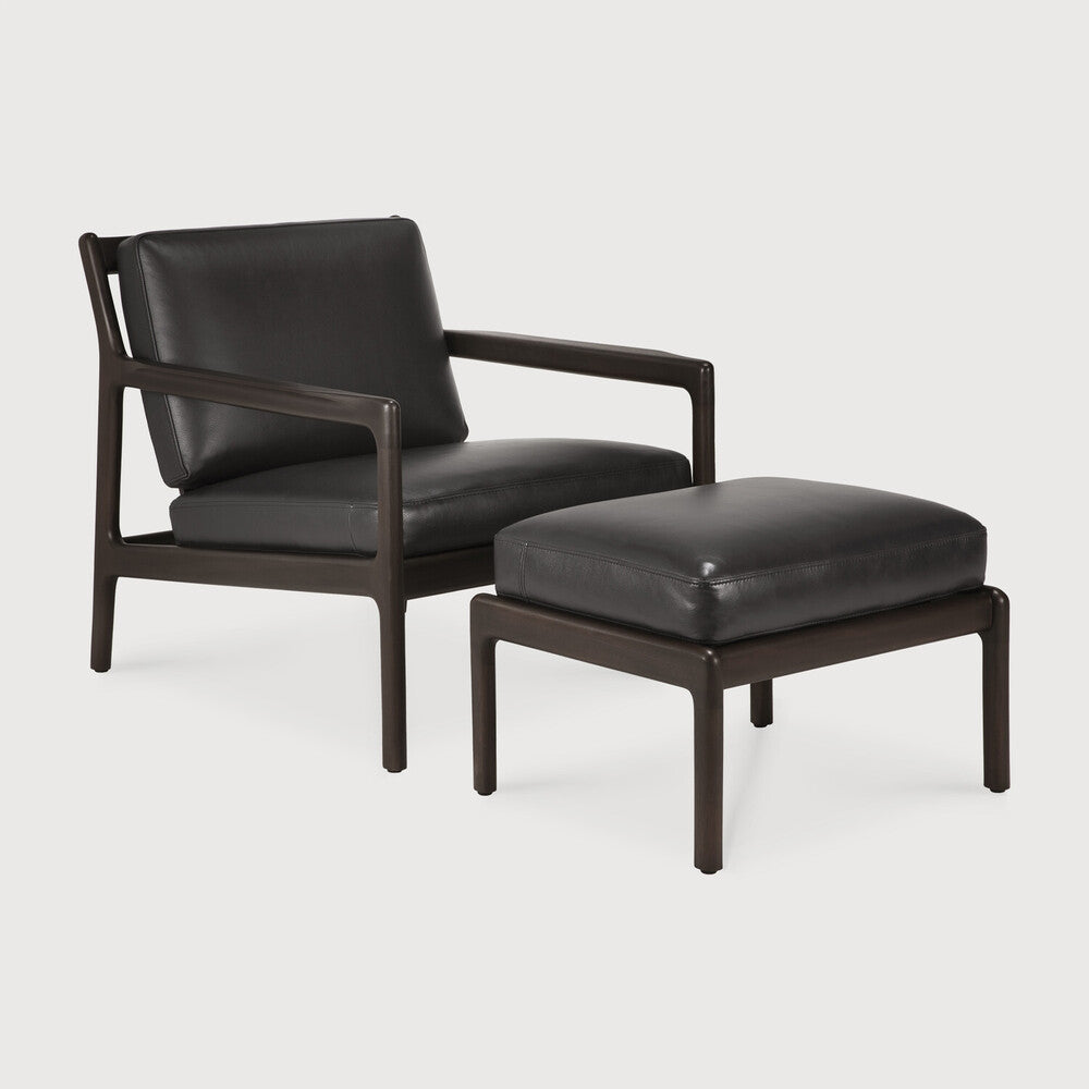 Ethnicraft Jack Mahogany Dark Brown Footstool