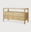 Ethnicraft Spindle 4-Drawer Dresser