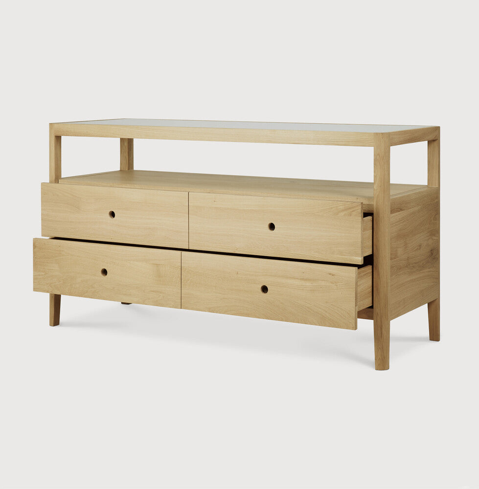 Ethnicraft Spindle 4-Drawer Dresser