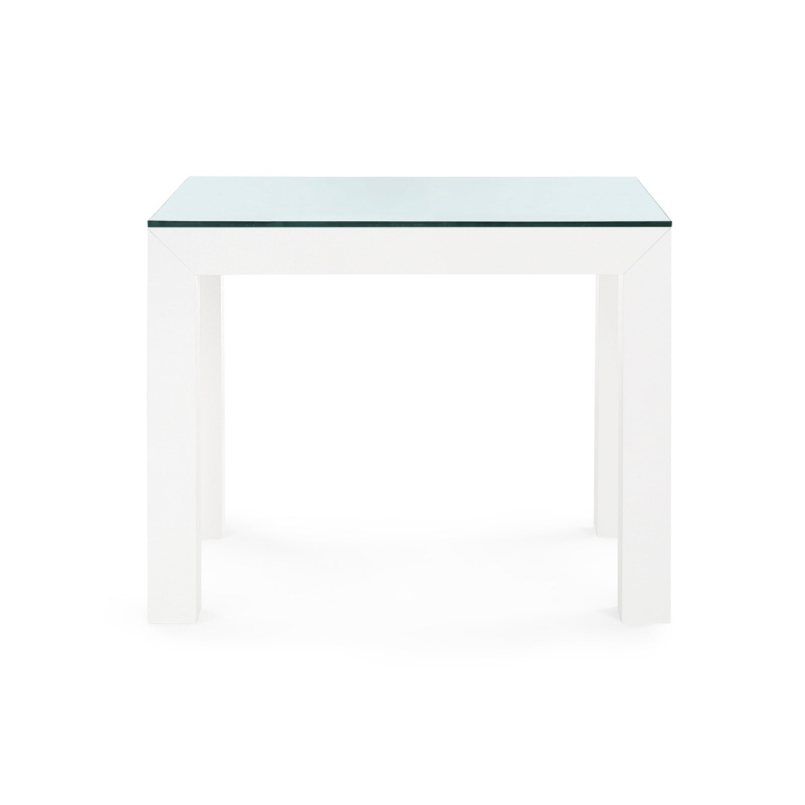 Villa & House Parsons Side Table with Glass Top