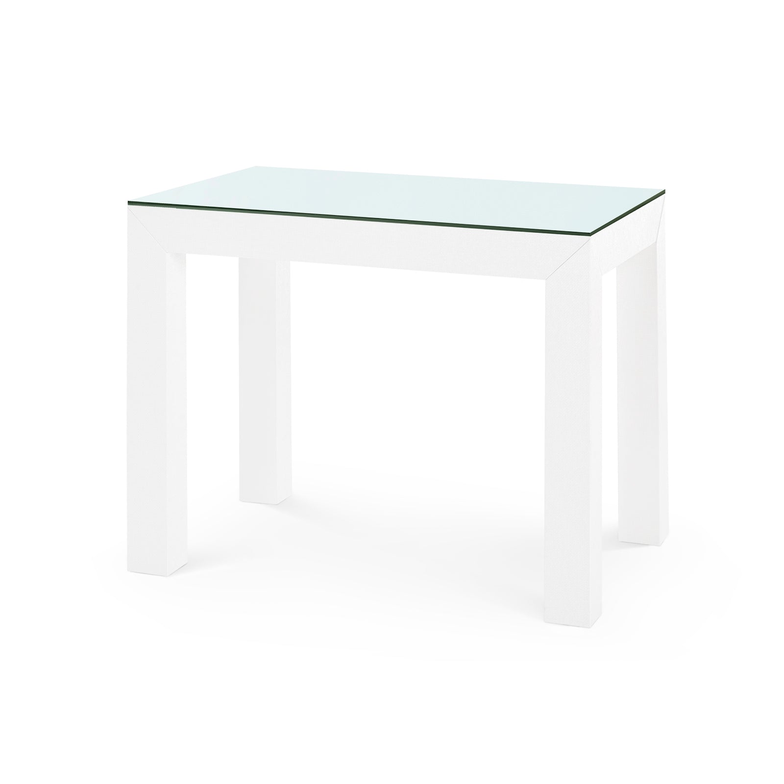 Villa & House Parsons Side Table with Glass Top
