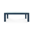 Villa & House Parsons Coffee Table with Glass Top